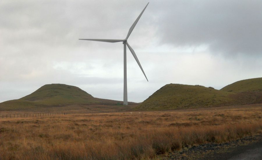 Dunwan Hill in Whitelee Windfarm