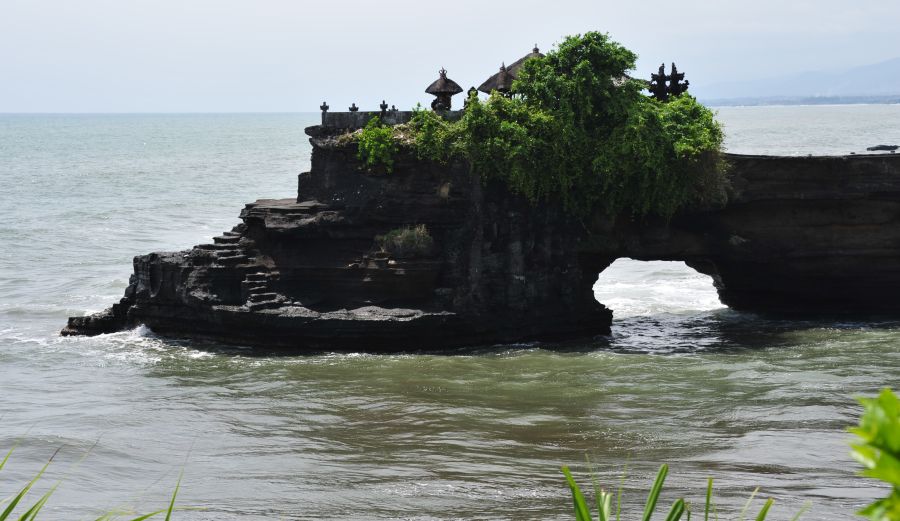 Pura Batu Balong near Tanah Lot on the Indonesian Island of Bali