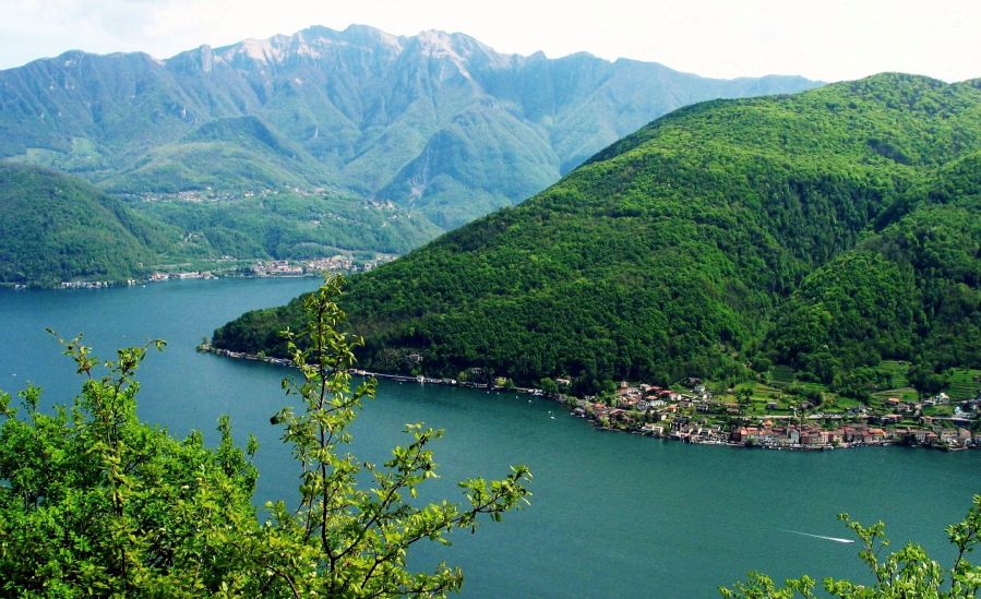 Lake Lugano in Switzerland