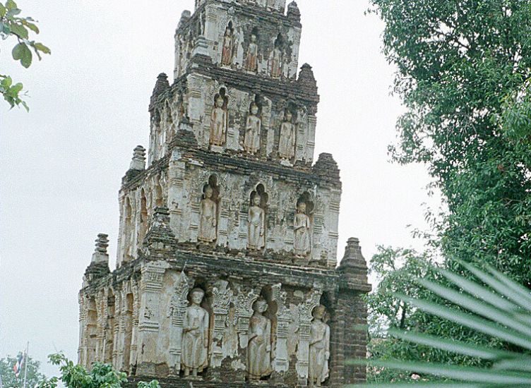 Buddha Icons on Wat Chama Thevi in Lamphun in Northern Thailand