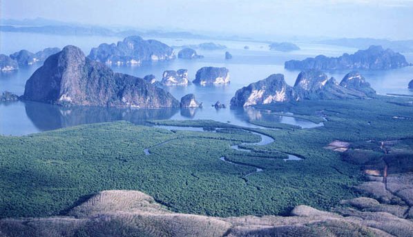 Phang Nga Bay in Southern Thailand