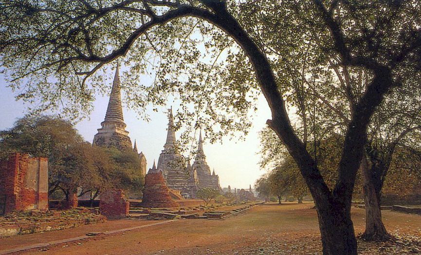 Chedi at Ayutthaya in Northern Thailand