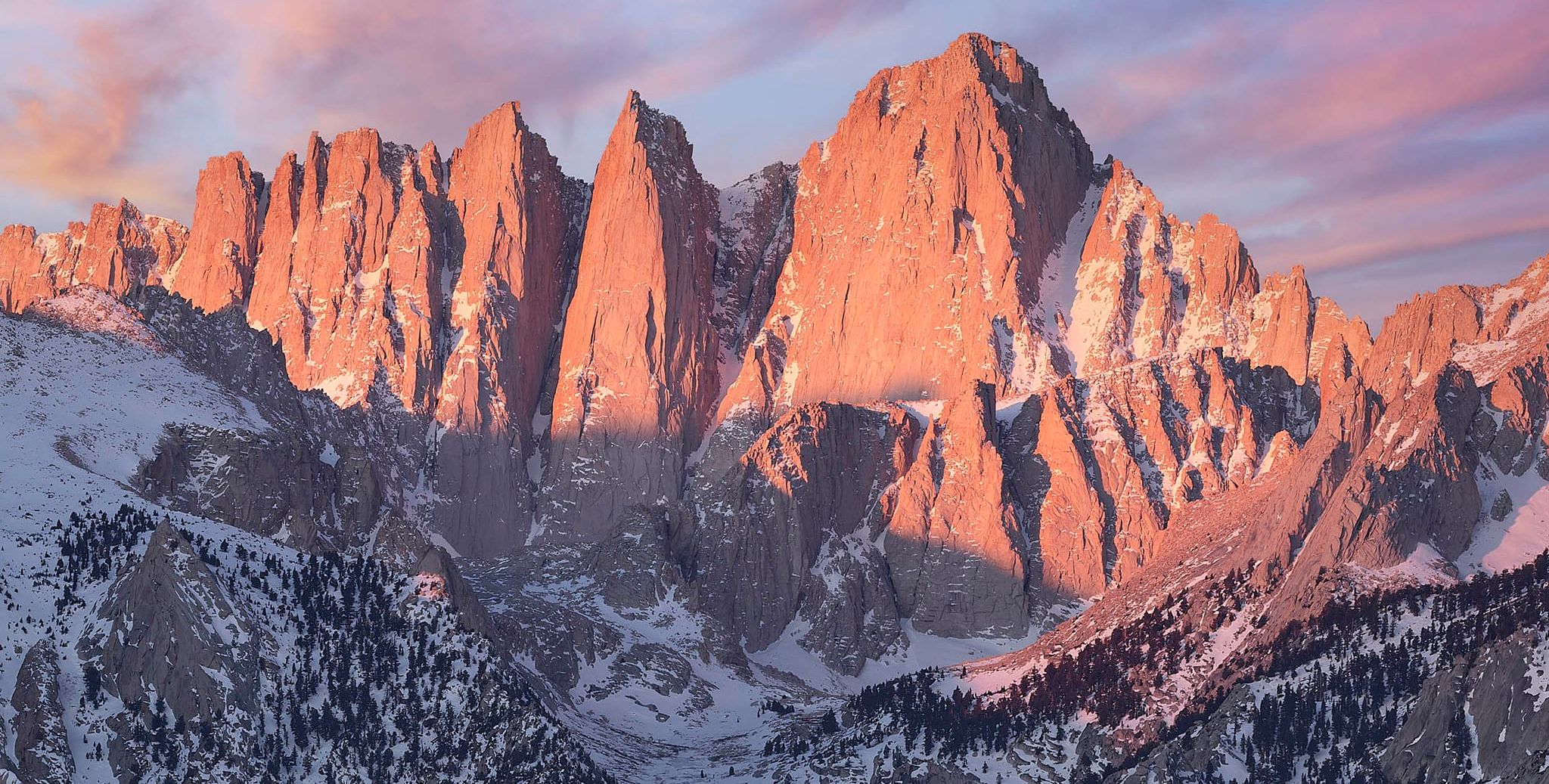 Mt. Whitney in the Sierra Nevada of California - highest mountain in the contiguous states of the USA