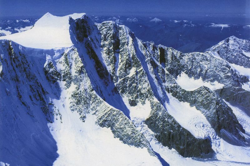 Belukha ( 4506m ) in the Altai Mountains from Kazakhstan